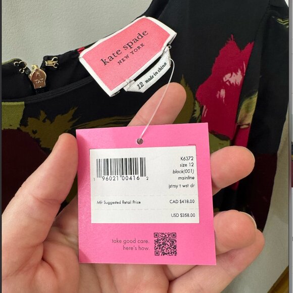 Kate Spade Just Rosy Tie-waist Dress (size 12) - Picture 8 of 11